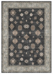 Black Traditional Medium Rug, (L)170Cm X (W)120Cm - thumbnail 1