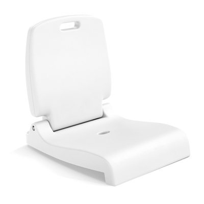 Costway Foldable Outdoor Pool Chair Poolside Chairs For Edge Of Pool-White - image 1