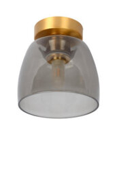 Lucide Tyler Retro Flush Ceiling Light Bathroom 16,1Cm - 1Xg9 - Ip44 - Matt Gold, Brass - thumbnail 3