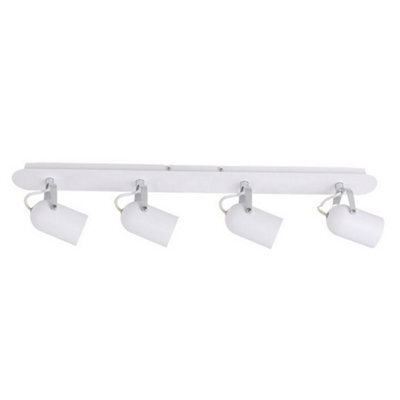 Luminosa Lighting Luminosa Modern Spotlights White 4 Light  With White Shade, Gu10