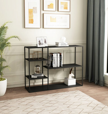 Hallowood Furniture Bewdley Display Unit 120Cm With 3 Shelves - image 1
