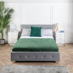 Home Treats King Size Ottoman Bed Frame With Storage Grey - thumbnail 5