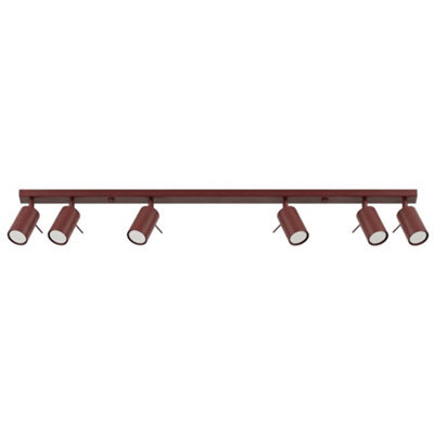 Sollux Lighting Ring Steel Burgundy 6 Lights Modern Ceiling Lamps - image 1