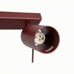 Sollux Lighting Ring Steel Burgundy 6 Lights Modern Ceiling Lamps - thumbnail 5