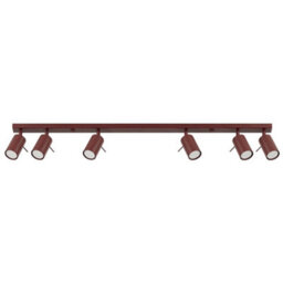 Sollux Lighting Ring Steel Burgundy 6 Lights Modern Ceiling Lamps - thumbnail 1