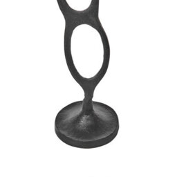 Beliani Set Of 3 Candle Holders Buni Metal 54/68/84 Cm Black - thumbnail 7