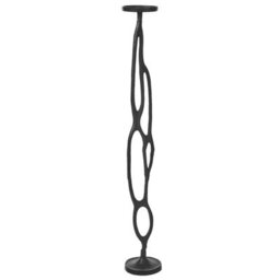 Beliani Set Of 3 Candle Holders Buni Metal 54/68/84 Cm Black - thumbnail 4