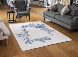 Benjamin Tate Design Christmas Holiday Frame With Pine Branches Special Soft Home Rug - thumbnail 2