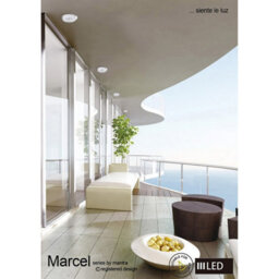 Luminosa Lighting Luminosa Marcel Recessed Down Light 6W Led Round 3000K Ip44, 550Lm, Polished Chrome/frosted Acrylic, Driver Included - thumbnail 3