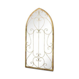 Mirroroutlet Chelsea Metal Arch Shaped Decorative Window Garden Mirror 100Cm X 50Cm - thumbnail 4