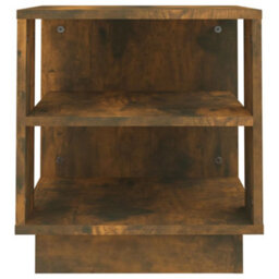 Berkfield Coffee Table Smoked Oak 40X40X43 Cm Engineered Wood - thumbnail 6