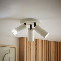 Valuelights Taylor Matte Beige Tube 3 Way Adjustable Ceiling Spotlight And Bulbs - thumbnail 5