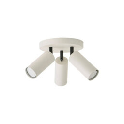 Valuelights Taylor Matte Beige Tube 3 Way Adjustable Ceiling Spotlight And Bulbs - thumbnail 2