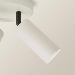 Valuelights Taylor Matte Beige Tube 3 Way Adjustable Ceiling Spotlight And Bulbs - thumbnail 3