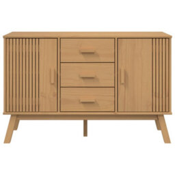 Walplus Sideboard Olden Brown 114X43X73.5Cm Solid Wood Pine - thumbnail 8
