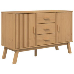 Walplus Sideboard Olden Brown 114X43X73.5Cm Solid Wood Pine - thumbnail 2