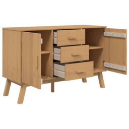 Walplus Sideboard Olden Brown 114X43X73.5Cm Solid Wood Pine - thumbnail 7
