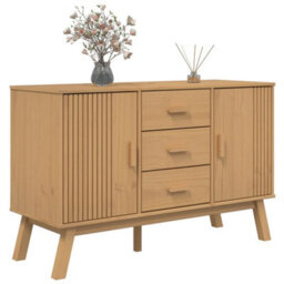 Walplus Sideboard Olden Brown 114X43X73.5Cm Solid Wood Pine - thumbnail 5