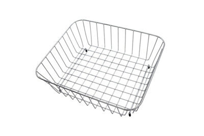 Modern Reginox Grey Wire Mesh Rectangle Metal Basket Accessory Stainless Steel - image 1