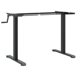 Berkfield Elegant Standing Desk Frame Black (94-135)X60X(70-114) Cm Steel