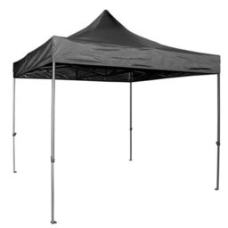 Vaunt Gazebo Heavy Duty Steel Black Outdoor Work Shelter 3M X 3M Tent V1903200 - thumbnail 1