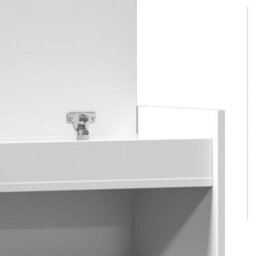 Walplus Shoe Cabinet White 100.5X28X100 Cm Engineered Wood - thumbnail 9
