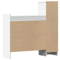 Walplus Shoe Cabinet White 100.5X28X100 Cm Engineered Wood - thumbnail 8