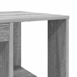 Berkfield Grey Sonoma Computer Desk Grey Sonoma Particle Board Medium - thumbnail 7