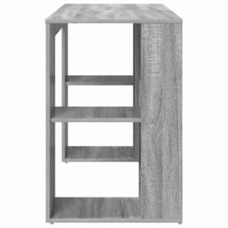 Berkfield Grey Sonoma Computer Desk Grey Sonoma Particle Board Medium - thumbnail 5