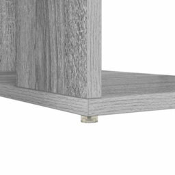 Berkfield Grey Sonoma Computer Desk Grey Sonoma Particle Board Medium - thumbnail 8