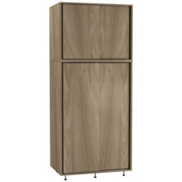 Urbn-Living Urbnliving 180Cm Height 4 Sliding Doors Oak Wardrobe Bedroom Storage Closet Hanging Rail Cupboard Unit - thumbnail 1