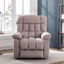 Abrihome Electric Power Lift Recliner Chair Sofa With Massage And Heat Overstuffed Breathable Fabric Reclining - thumbnail 1