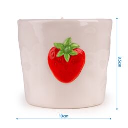 Candlelight White & Red Strawberry Small Jar Candle - thumbnail 5