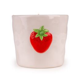 Candlelight White & Red Strawberry Small Jar Candle - thumbnail 2