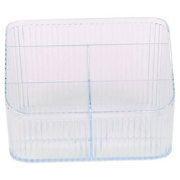 Urbn-Living Clear Plastic Makeup Organiser Cosmetic Storage Holder With 6 Compartments - thumbnail 9