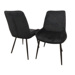 Stratus Interiors Dido Cream Velvet Dining Chair - Elegant Modern Upholstered Seating For Livingroom And Kitchen - thumbnail 6