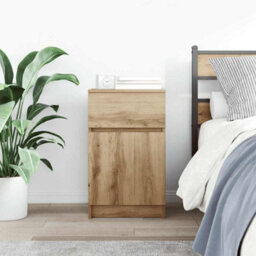 Berkfield Bedside Cabinet Artisan Oak 39X35X65 Cm Engineered Wood - thumbnail 3
