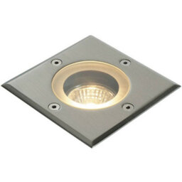 Ip65 Outdoor Led Ground Light Gu10 Bulb Square Steel Flush Walk Over Floor Lamp