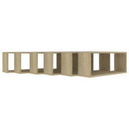 Berkfield Wall Cube Shelf 6 Pcs Sonoma Oak 60X15X23 Cm Engineered Wood - thumbnail 7