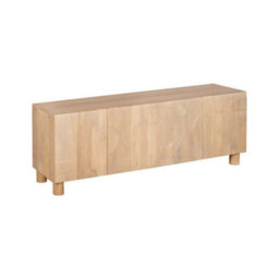 Buttercup Farm Austin Large Low Board Tv Cabinet - Solid Wood - L40 X W170 X H60 Cm - Brown - thumbnail 4