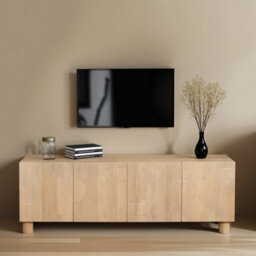 Buttercup Farm Austin Large Low Board Tv Cabinet - Solid Wood - L40 X W170 X H60 Cm - Brown - thumbnail 5