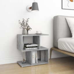 Berkfield Bedside Cabinet Concrete Grey 50X30X51.5 Cm Engineered Wood