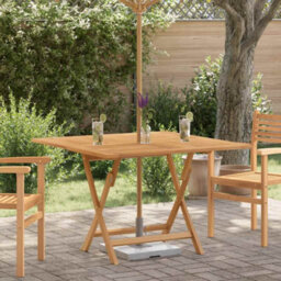Vidaxl Folding Garden Table 110X110X75 Cm Solid Wood Teak - thumbnail 1