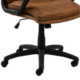 Furniture To Go Brad Swivel Office/desk Chair With Armrest In Brown - thumbnail 8