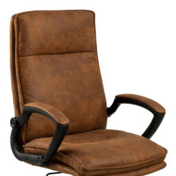 Furniture To Go Brad Swivel Office/desk Chair With Armrest In Brown - thumbnail 5