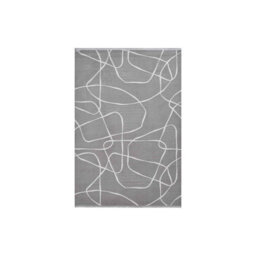 RainbowHome Grey Steel Web Style Rug 230Cm X 160Cm