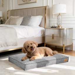 Bingopaw Orthopedic Foam Dog Bed, 75X50X10Cm Linen Calming Surface Waterproof Comfort Mattress Pillow - thumbnail 6