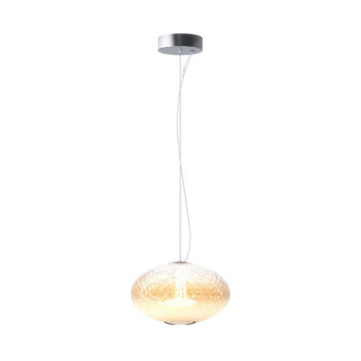 Luminosa Lighting Luminosa Bruma Modern Flat Globe Pendant Ceiling Light Dimmable Chrome 2700K 1500Lm White Shade - image 1