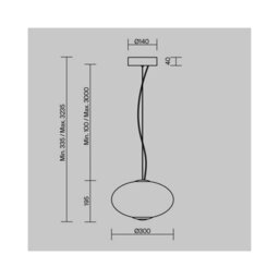 Luminosa Lighting Luminosa Bruma Modern Flat Globe Pendant Ceiling Light Dimmable Chrome 2700K 1500Lm White Shade - thumbnail 2