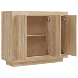 Berkfield Sideboard Sonoma Oak 92X35X75 Cm Engineered Wood - thumbnail 7